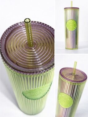 Starbucks 2025 Green Apple Cold Cup Pleated Venti 24 oz Tumbler NWT